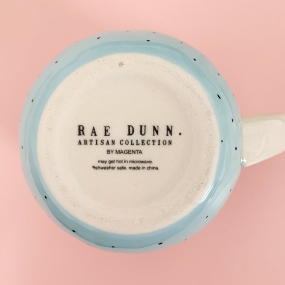 Rae Dunn Artisan Collection by Magenta Pour Blue Dot Pitcher Creamer - Picture 4 of 5